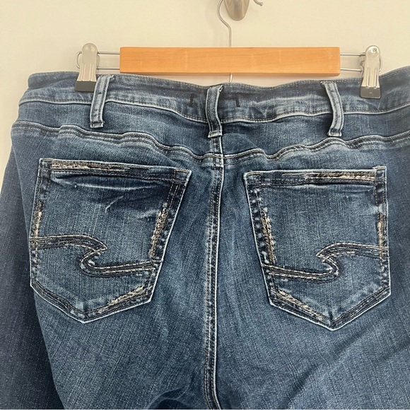 Silver Jeans Co. Elyse Straight Crop Western Glove Works Womens 32/27 - Picture 8 of 8